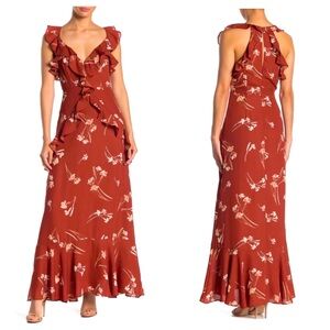 ASTR The Label Floral Ruffle Maxi Dress
